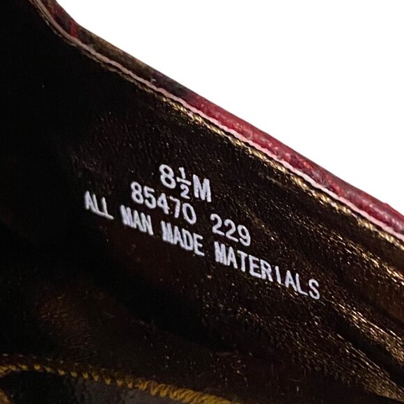 Pierre Dumas Marie Mule 8.5 Red Eastern Asian Exotic Theater Cosplay Embellished - Picture 9 of 10